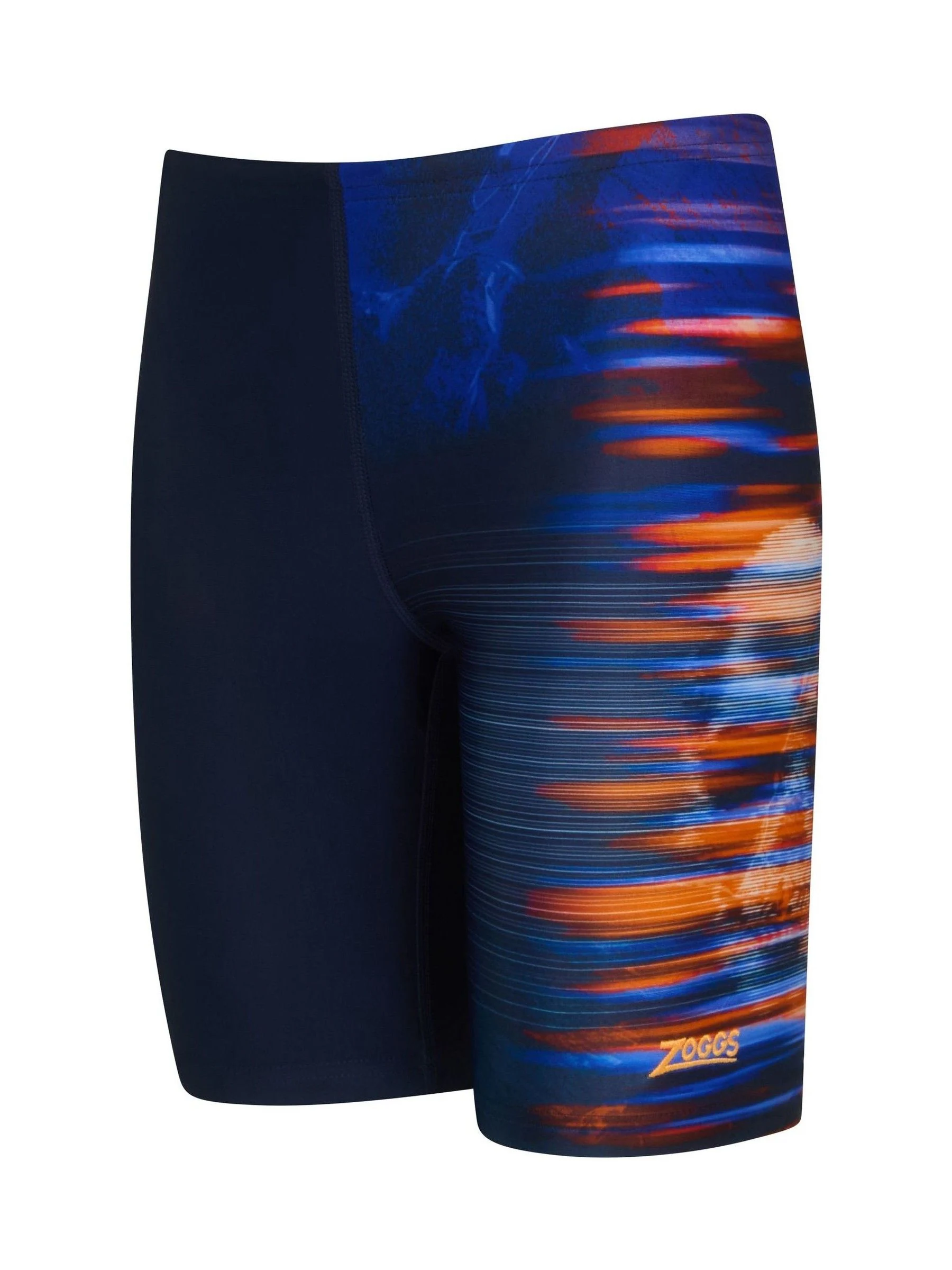 Zoggs Boys Blue Mid Jammer Dullskull Print Swimsuit