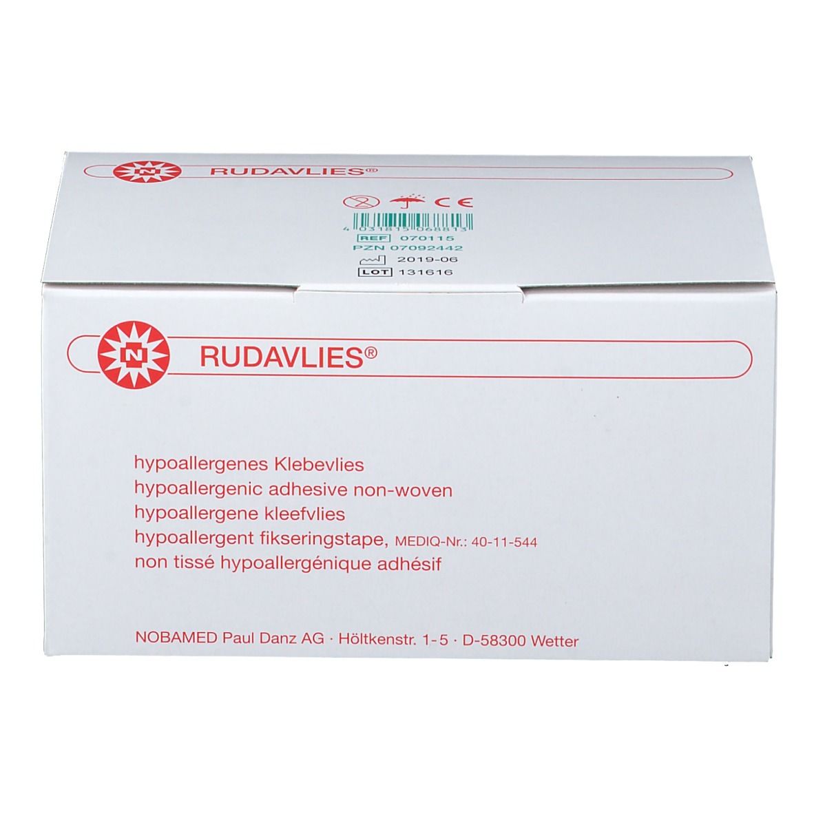 RUDAVLIES® hypoallergenes Klebevlies 15 cm x 10 m