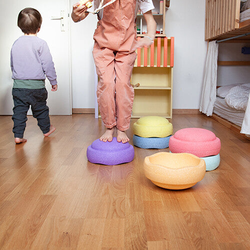 Stapelstein original rainbow pastel - 6st