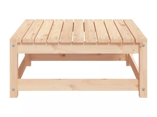 Repose-pied de jardin 70x70x30 cm bois de pin massif
