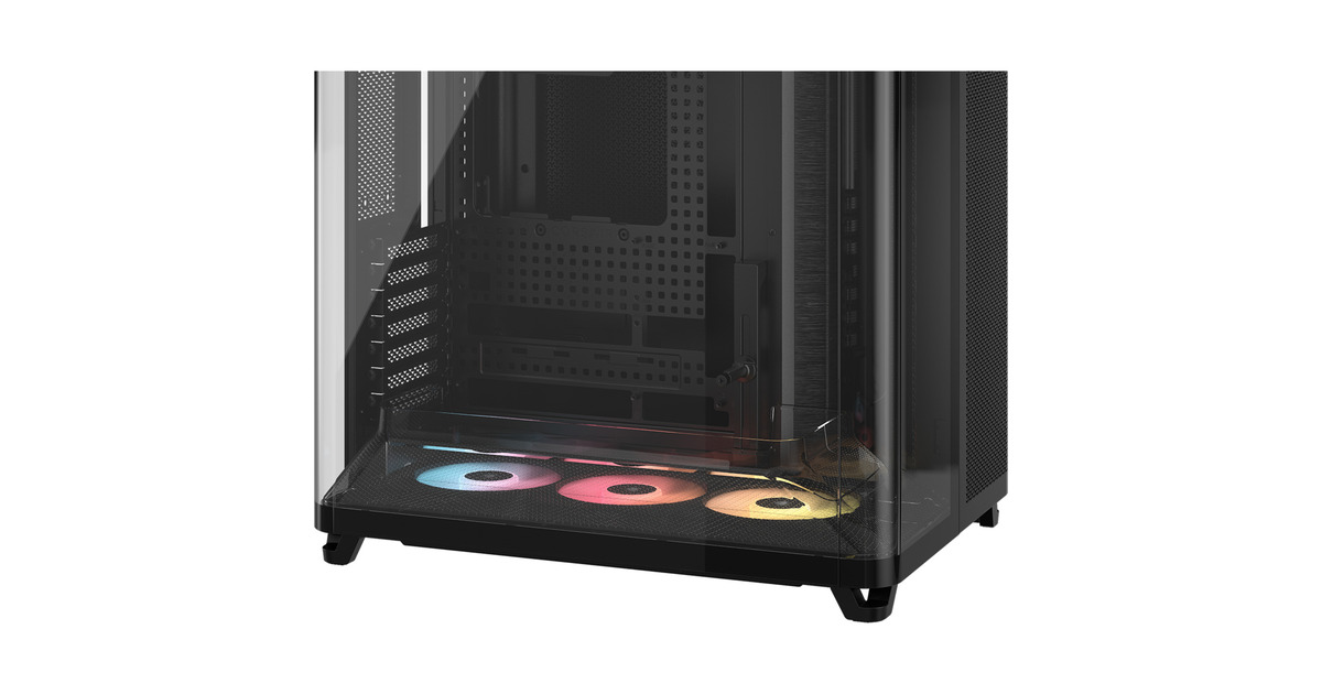 CorsairAIR 5400 RS-R ARGB  midi tower behuizing  (Zwart | 3x USB-C | RGB | Tempered Glass)