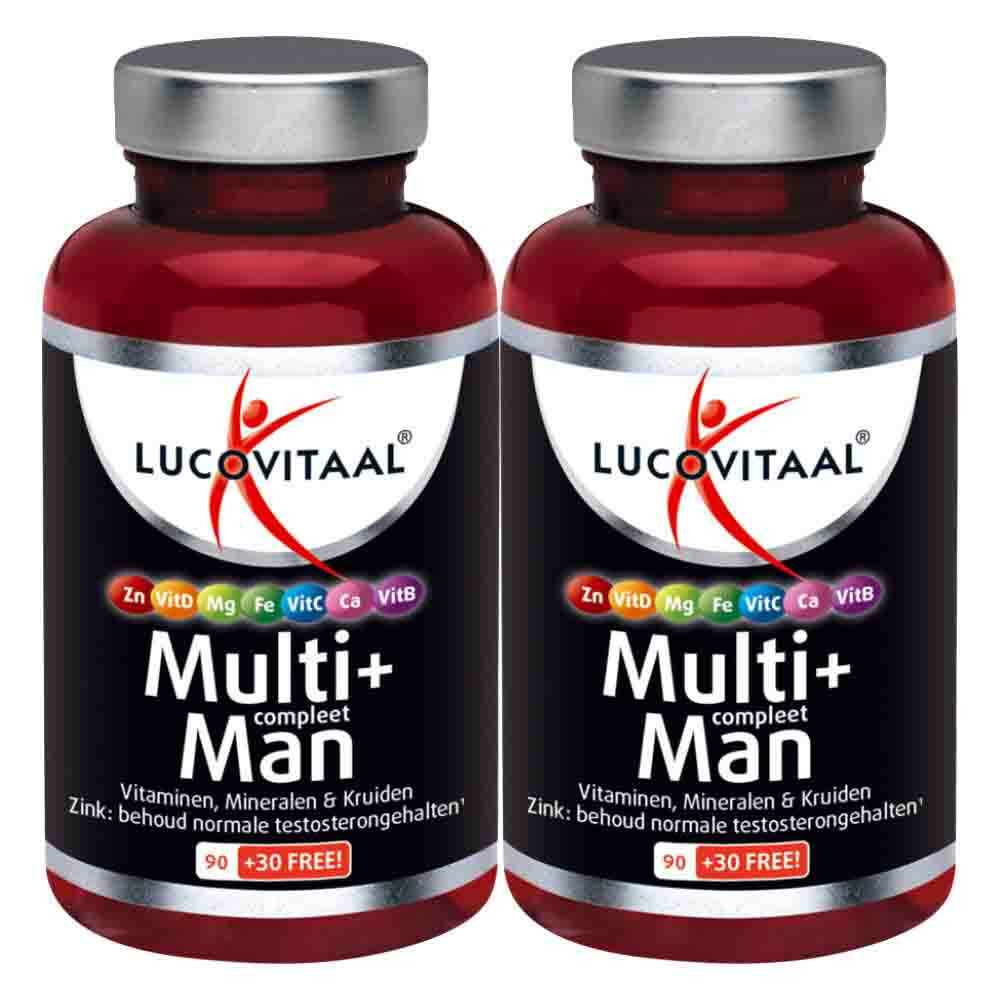 2x Lucovitaal Multi + Compleet Man120 tabletten