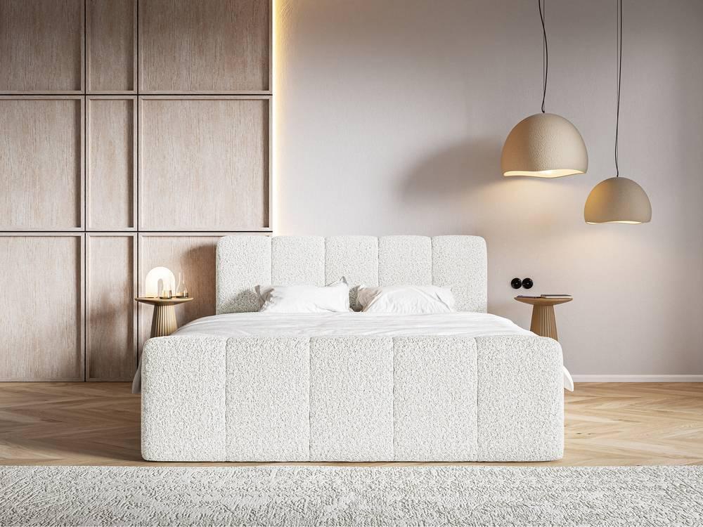 NADUVI Collection Boxspring Chloe 160x200 bouclé met opbergruimte