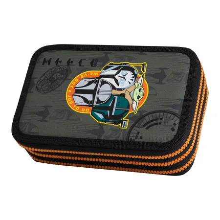CoolPack Etui gefüllt, 3-Zip , STAR WARS – MANDALORIAN -Kollektion 2024-