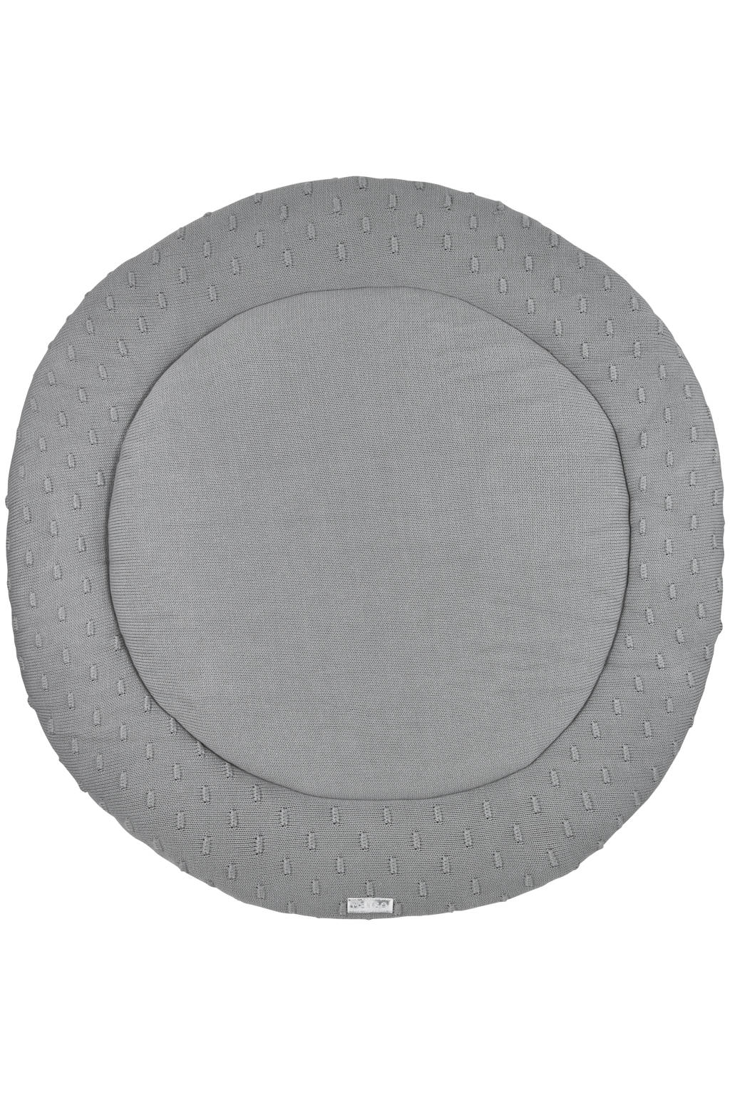 boxkleed rond Knots Ø 95 cm grijs