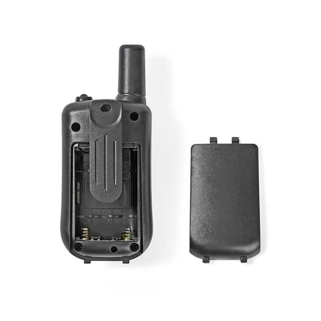 Nedis Walkie-talkie Set | 2 Håndsæt | Op til 5 km | Frekvens kanaler: 8 | PTT / VOX | Op til 2.5 Time | Sort
