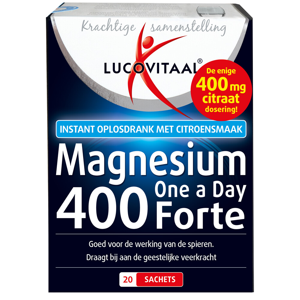 Lucovitaal Magnesium 400 Forte One a Day20 sachets