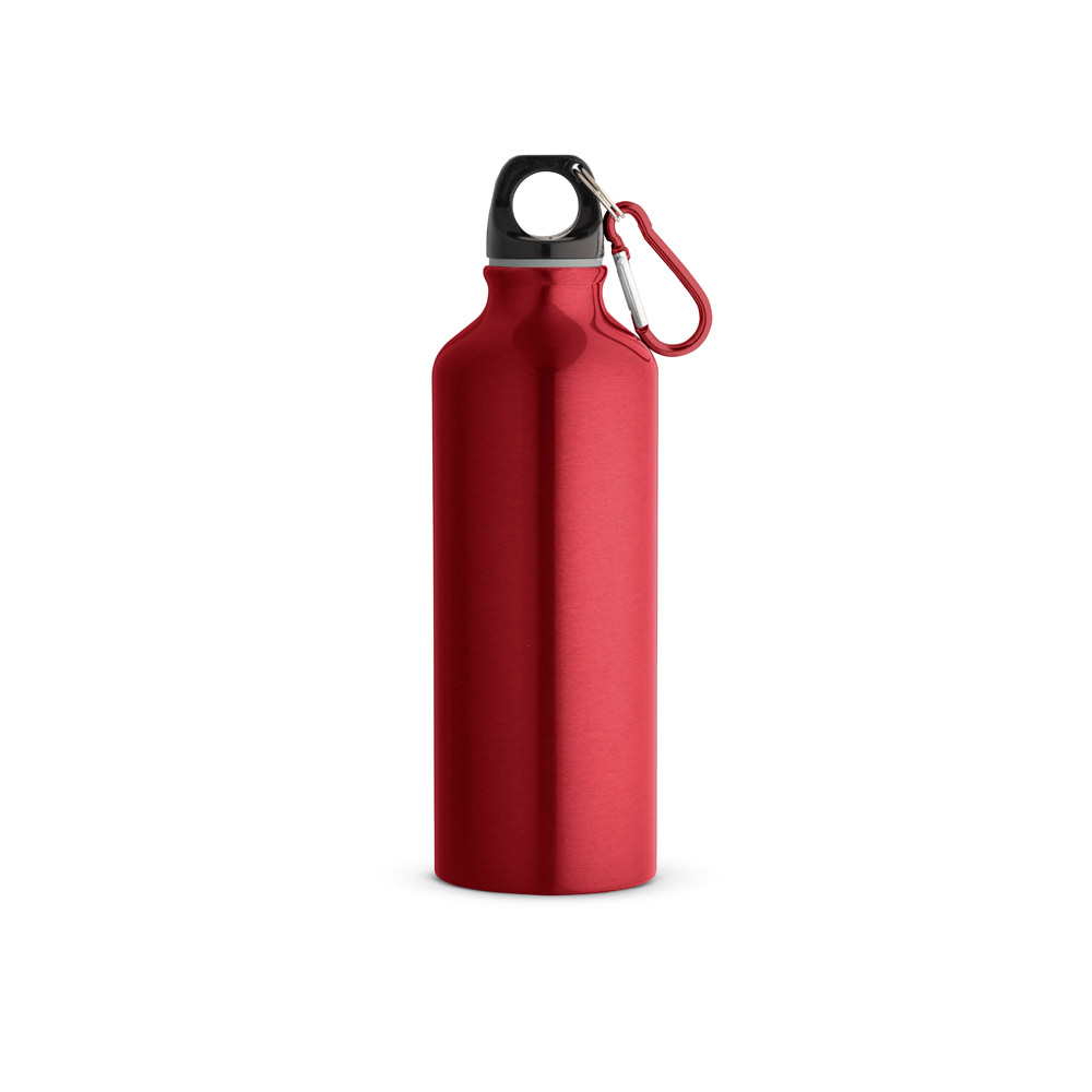 hi!dea 54623 - Gourde en aluminium recyclé avec mousqueton 530 ml