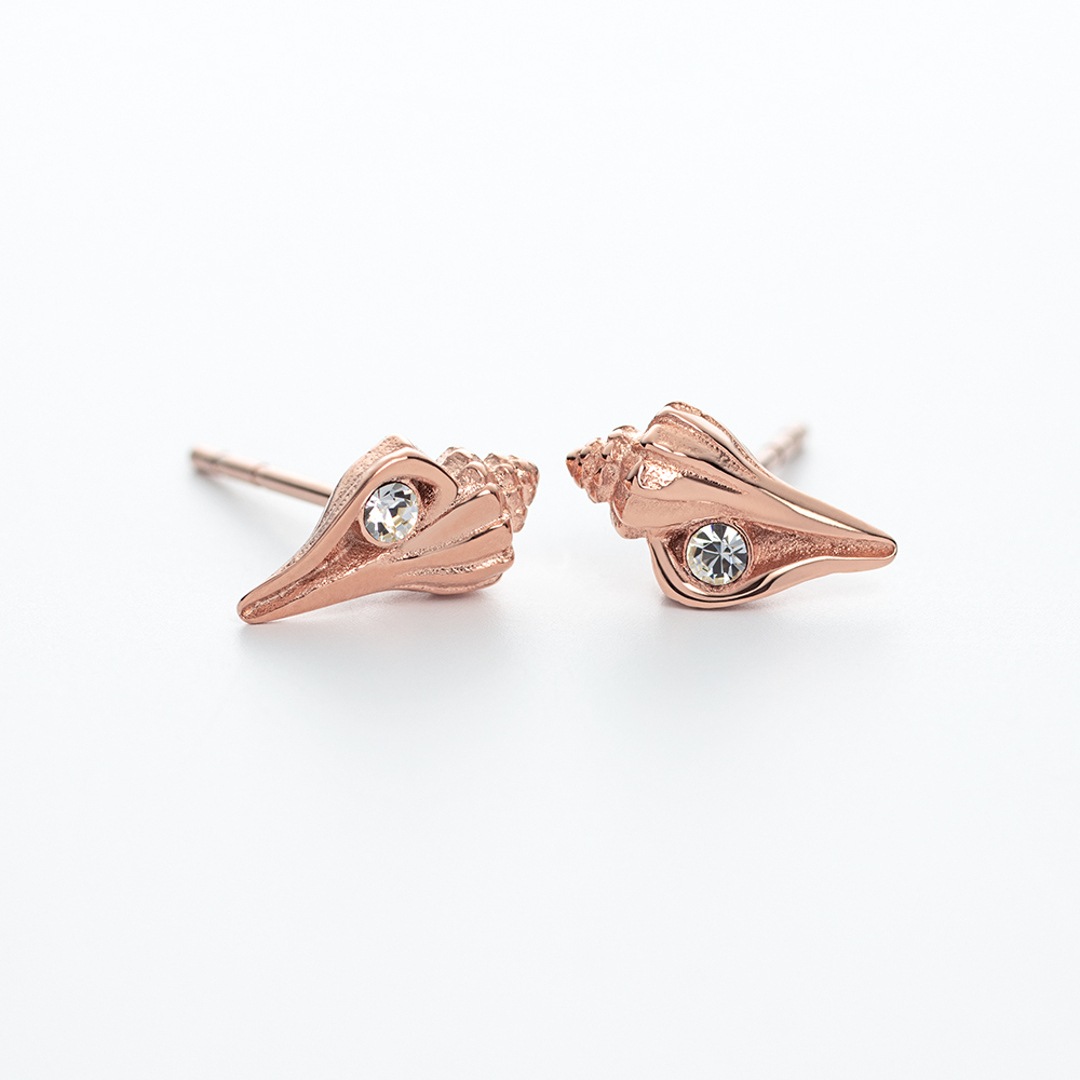 Paul Hewitt Ohrstecker Sea Shell Marinium Ocean Steel Rosé
