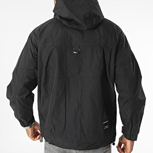 Veste Zippée Capuche Noir