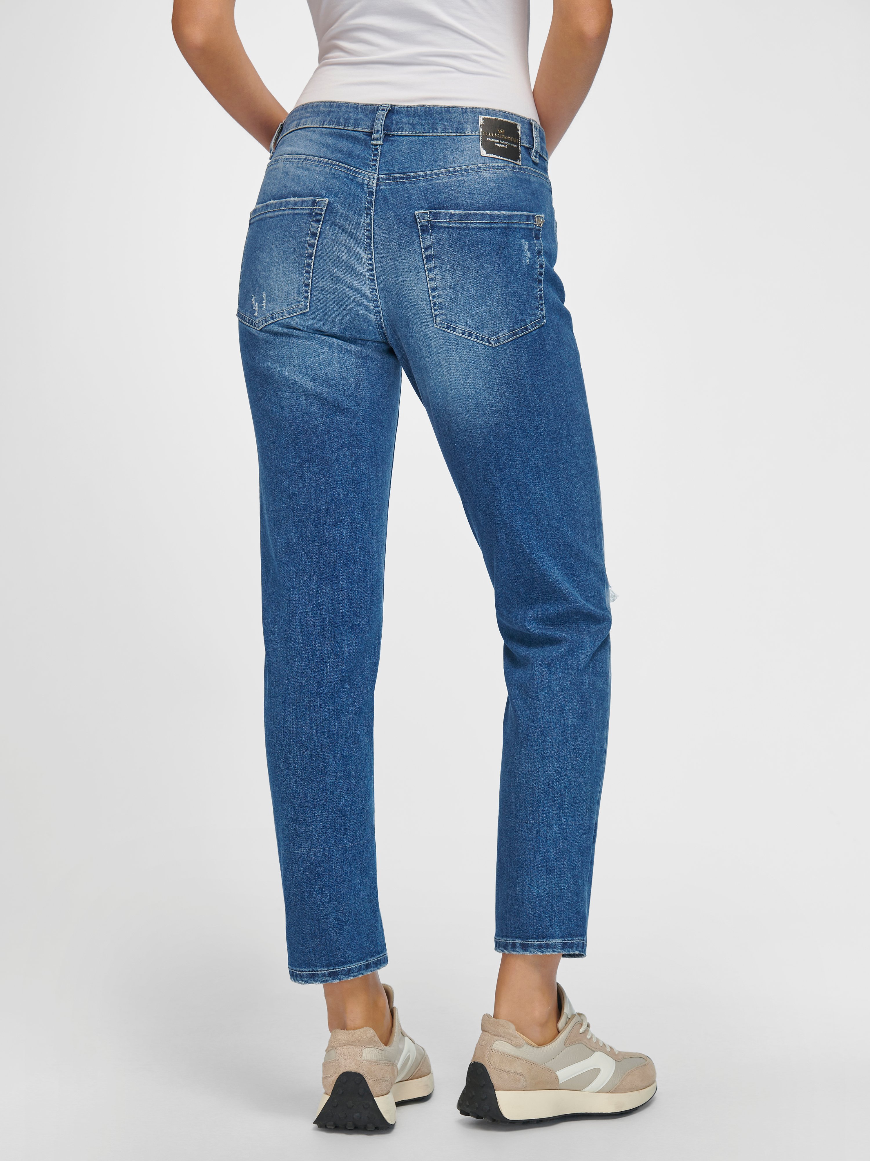 Knöchellange Loose Fit-Jeans Modell Grace