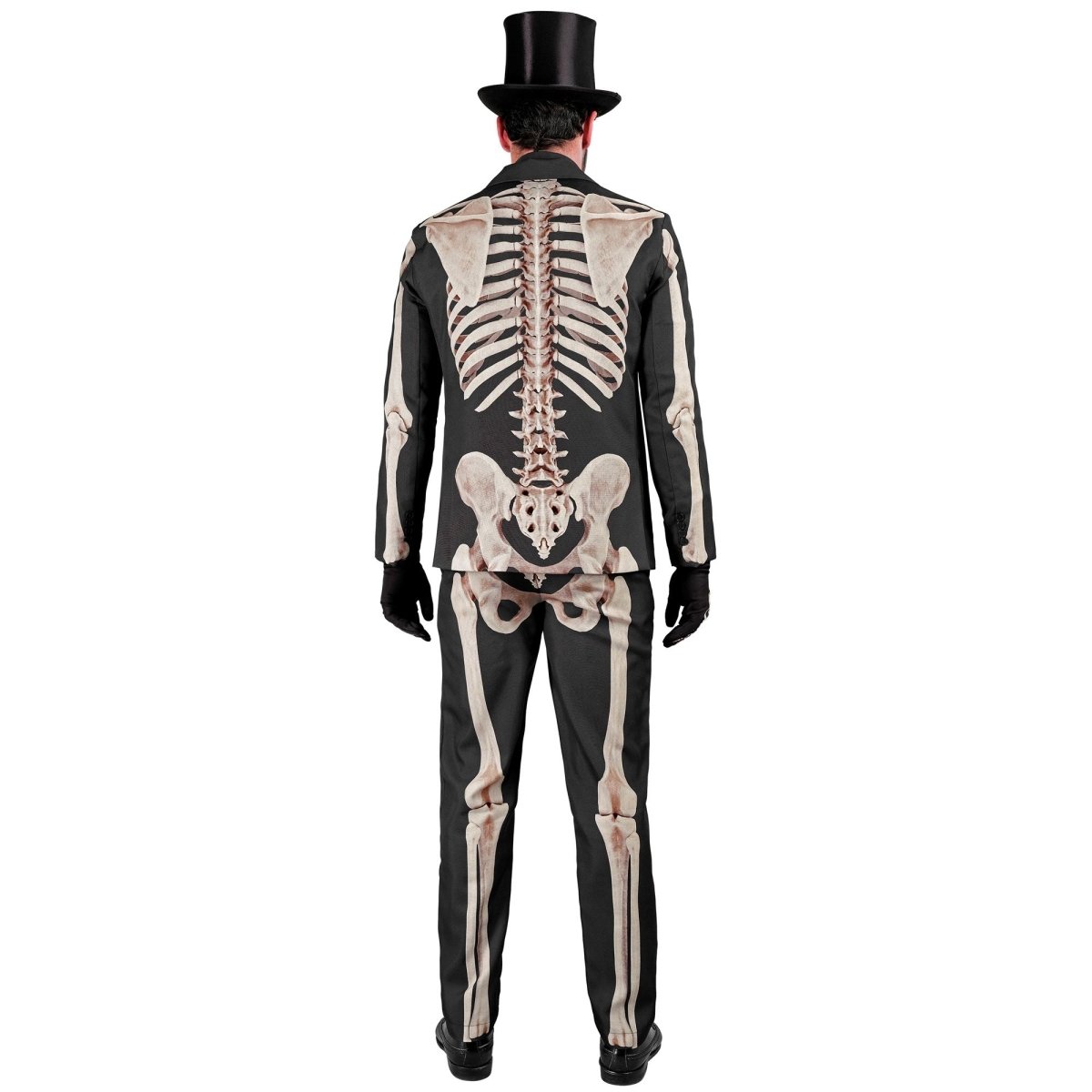 Halloween Kostuum Wit Zwart Heren Skelet 2 delig