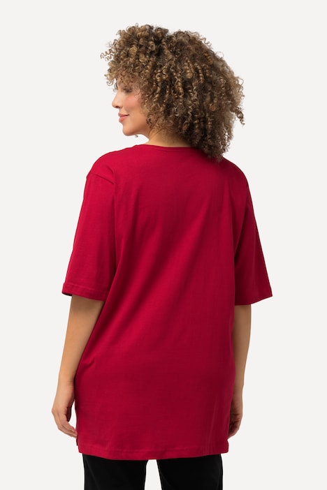 T-Shirt, V-Ausschnitt, Relaxed, Halbarm