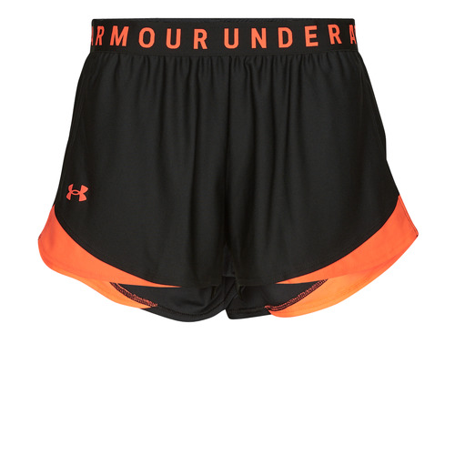 Under Armour - PLAY UP SHORTS 3.0 - Noir / Orange / Orange