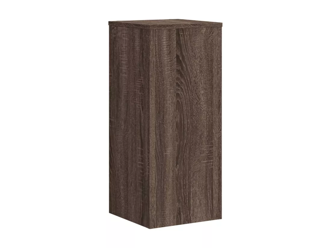 Supports pour plantes 2 pcs chêne marron bois d'ingénierie