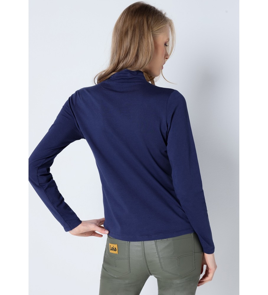 Camiseta de manga comprida super slim Lois Navy