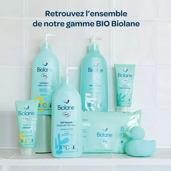 Biolane – Lenços Umedecidos Orgânicos – Tamanho de Bolso – 15 Lenços compostos por 99% de Água