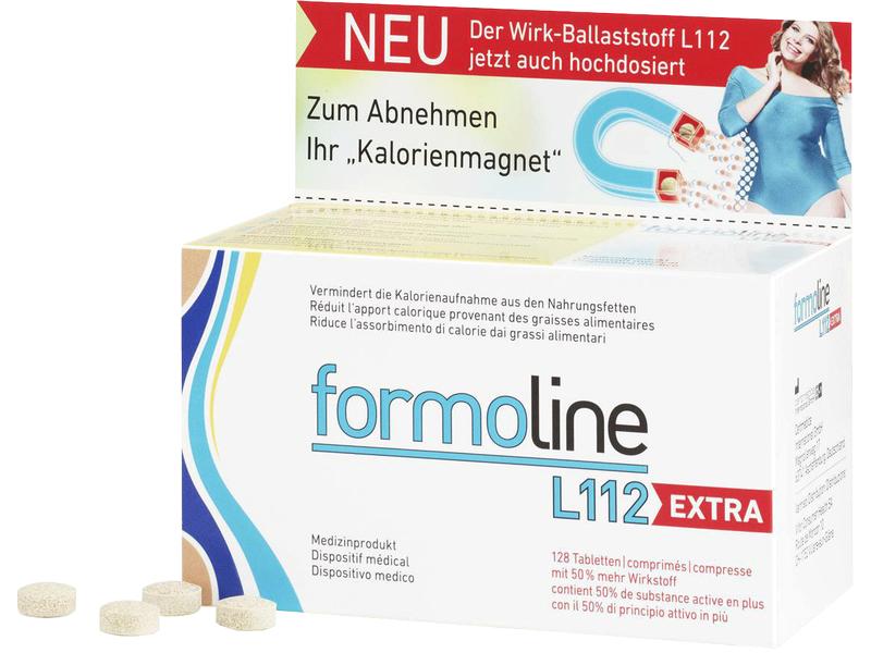 Formoline L112 Extra 128 Tabletten Unterstützung bei Gewichtsabnahme mit 50% mehr Wirkstoff