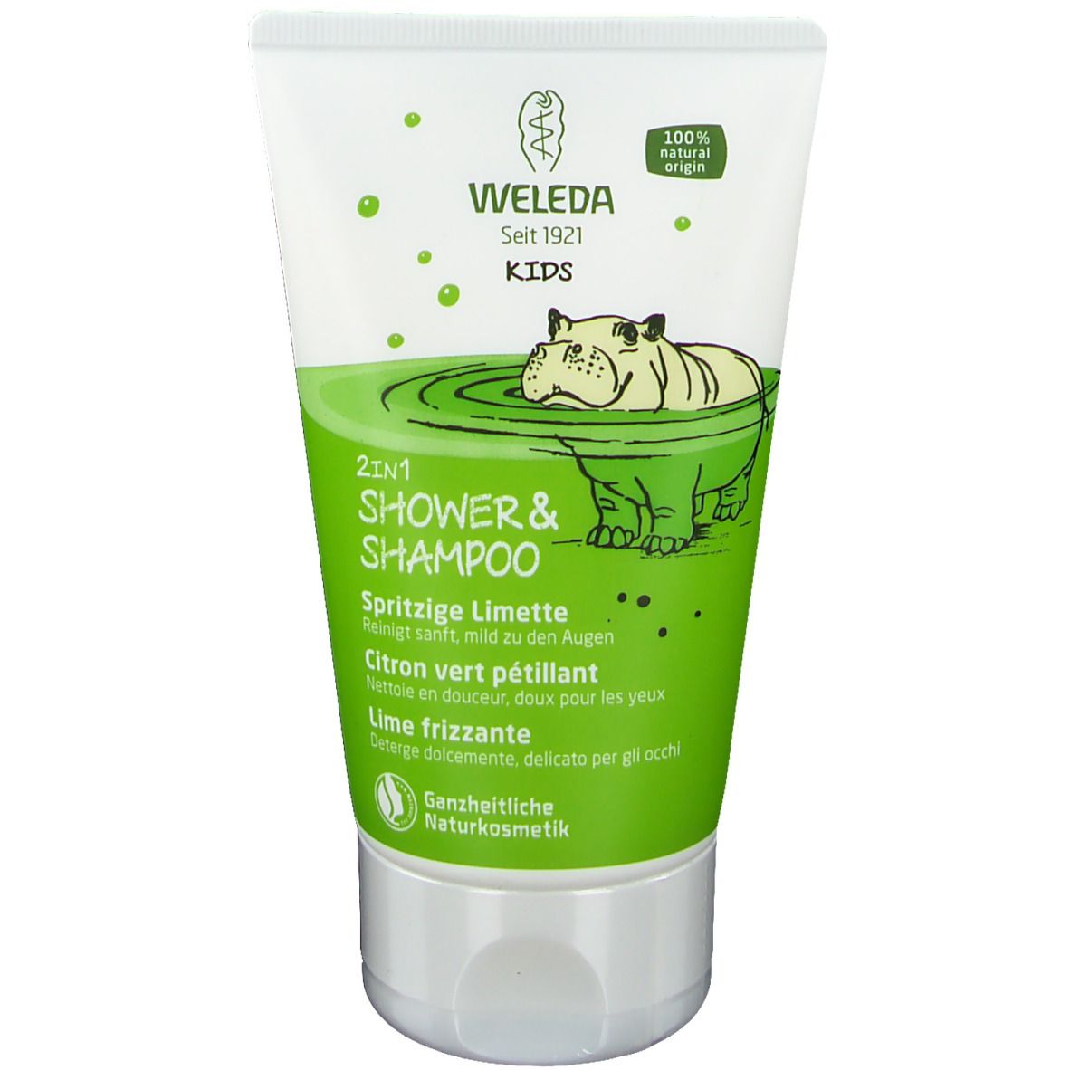 Weleda Kids 2 in 1 Duschcreme-Kinder - Prickelnde Limette