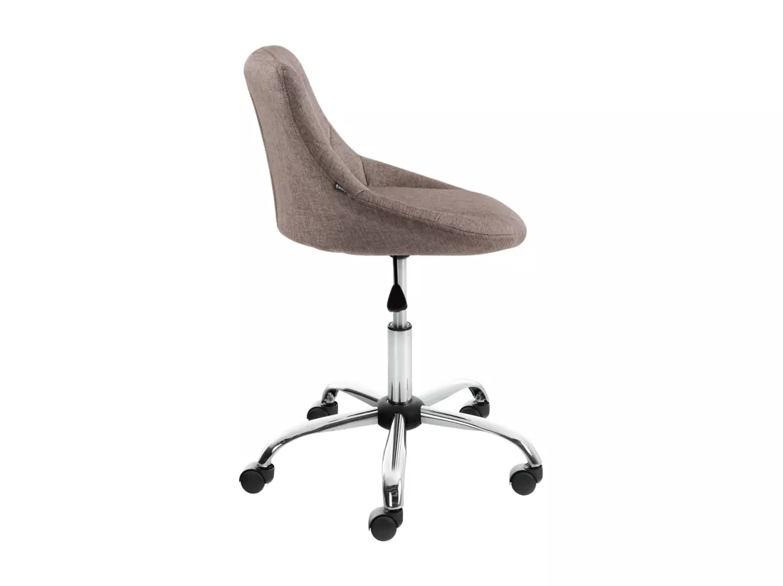 Tabouret de bureau - Tissu - Taupe - Lazio