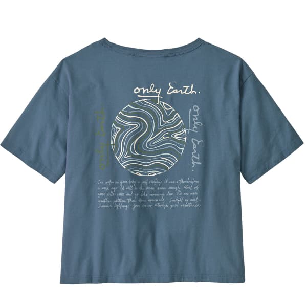T-shirt PATAGONIA W'S CTA EASY CUT ORGANIC T-SHIRT EARTH CURRENTS EARTH CURRENTS: UTILITY BLUE