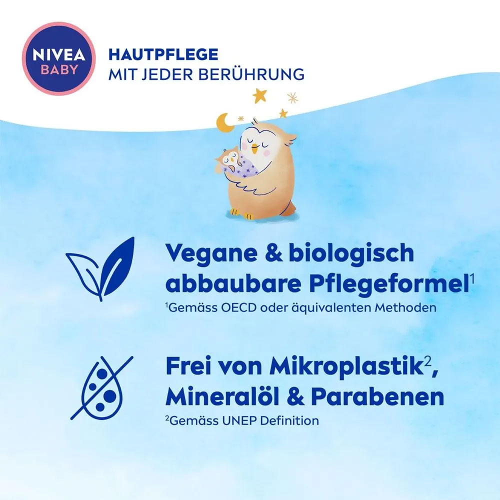 (200ml) Gute Nacht Lotion Baby Pflege Creme Körperlotion mit Mandelöl / Vitamine (80547)
