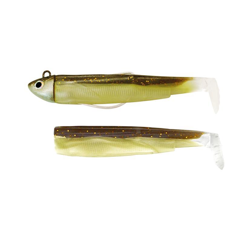 Kit Leurre Souple Arme Fiiish Combo Black Minnow 120 + Tete Plombee Search