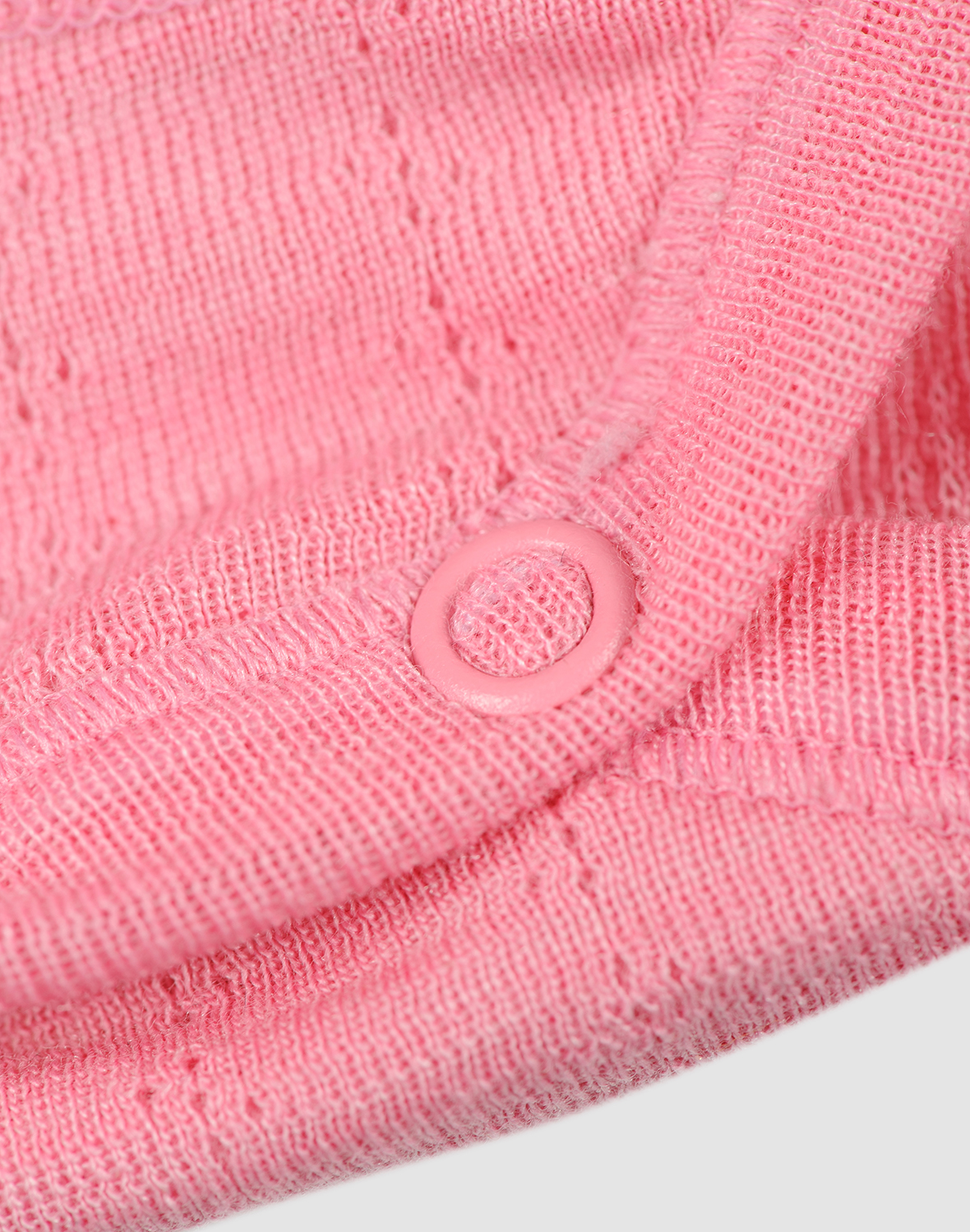 Pointelle romper zonder mouw van merinowol/zijde voor baby's