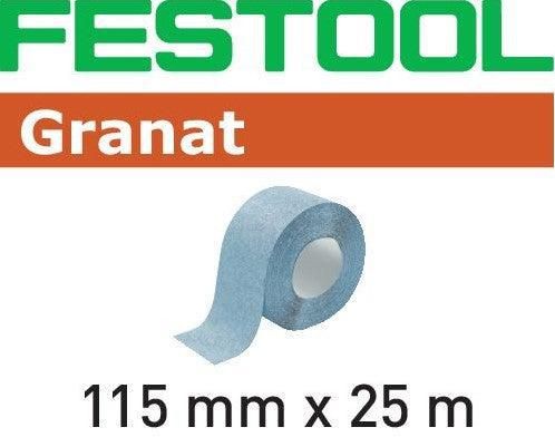 Festool 115x25m P400 GR Soft handschuurrol Granat - 497096