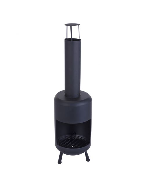 Homestyle Sfeerhaard Zwart - Tuinhaarden - Ø32x105 cm Zwart