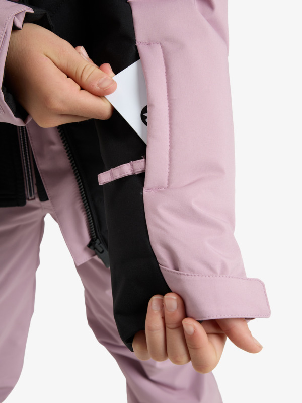 Snowsylva 10K Veste de snow technique Noir Fille 8-16 ans