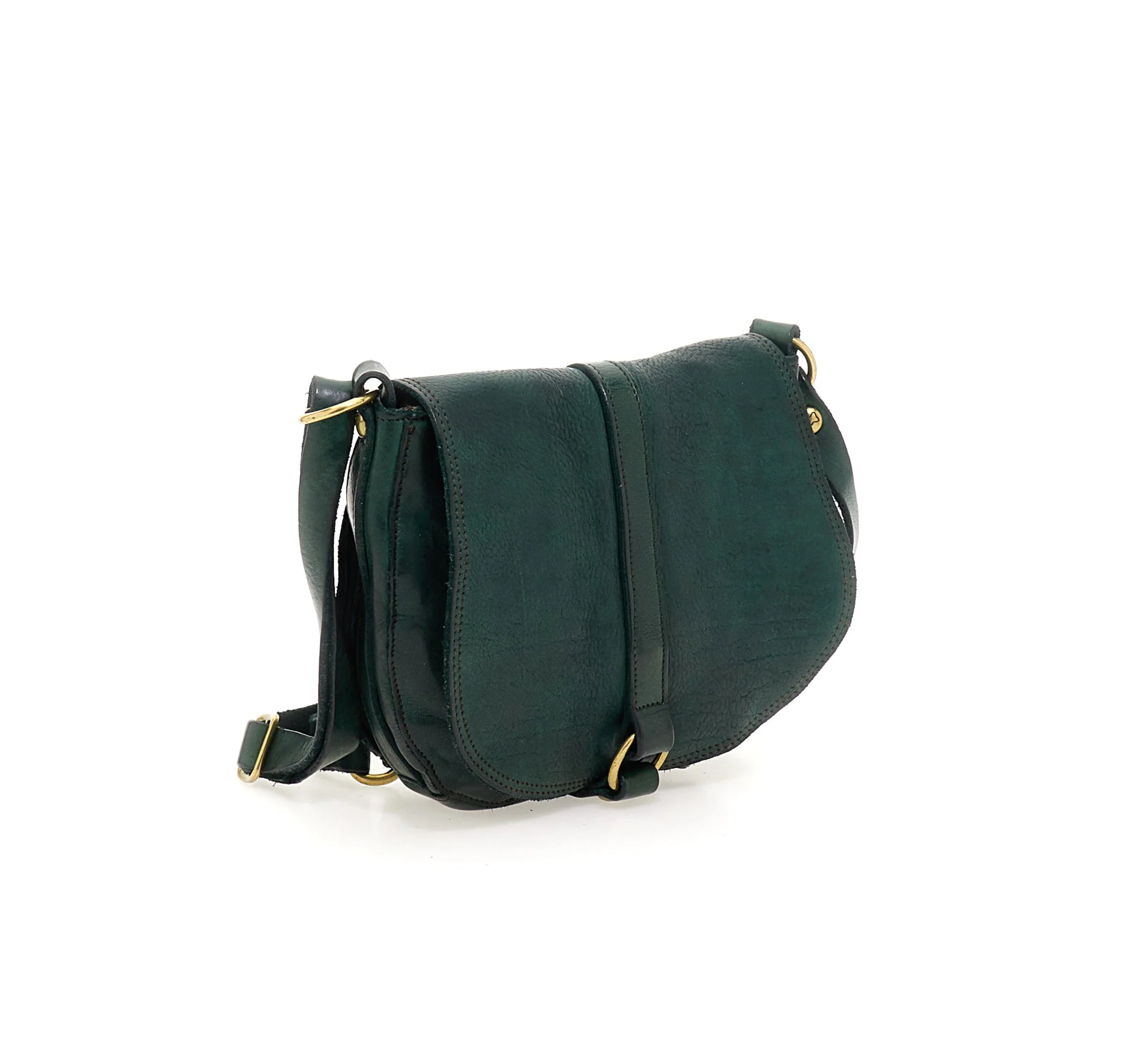 Campomaggi  Crossbodytaske i skind - Green Bottle