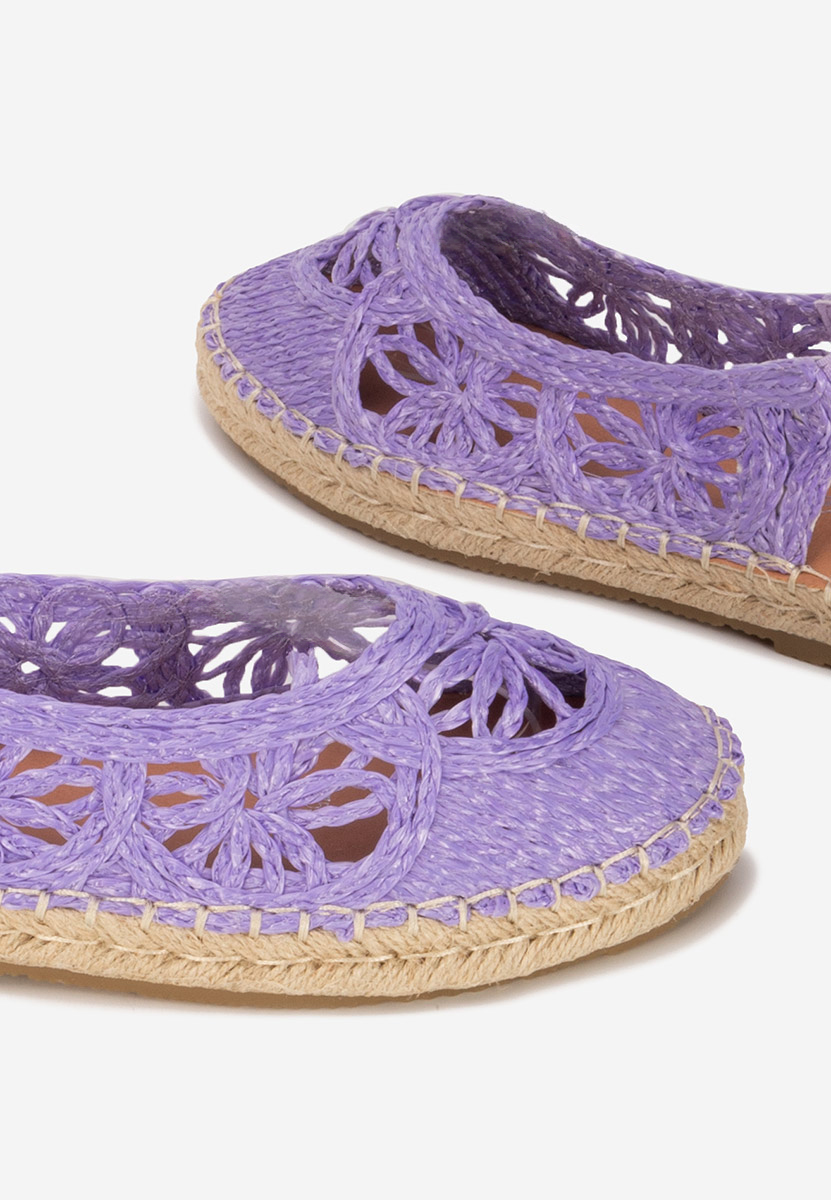 Espadrilles femme mauves Mistala