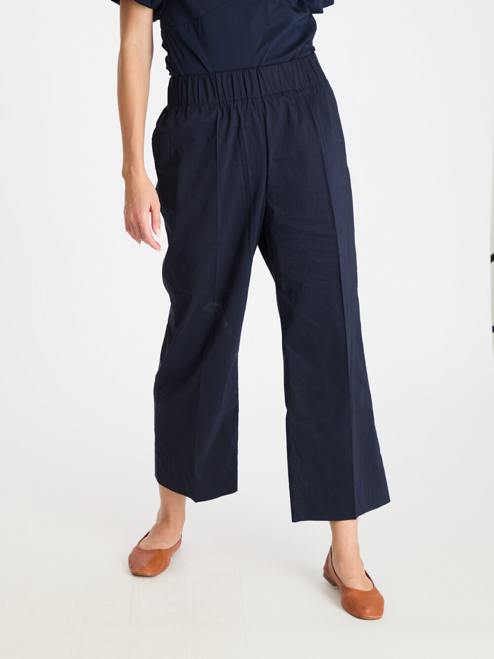 Neo Noir  Yana Poplin bukser - Navy