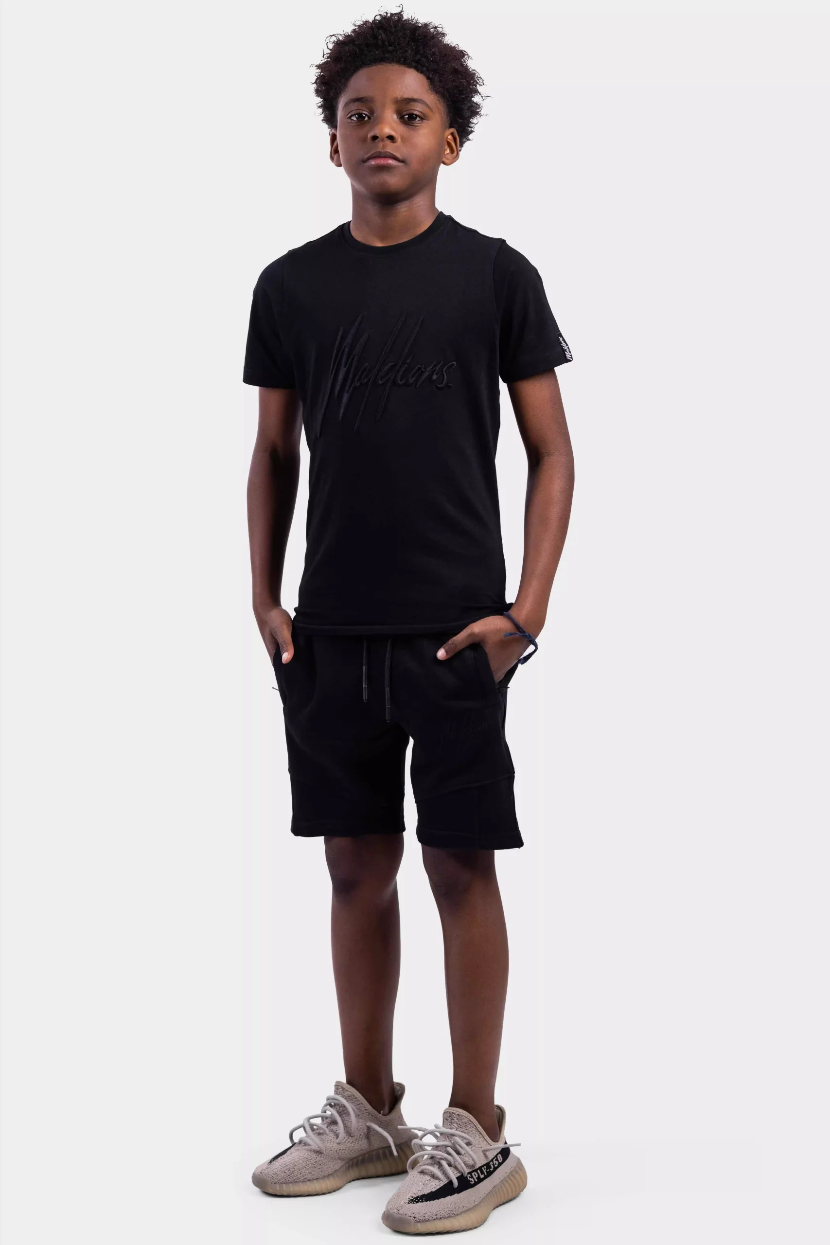 Malelions Essentials Zomersetje Kids Zwart