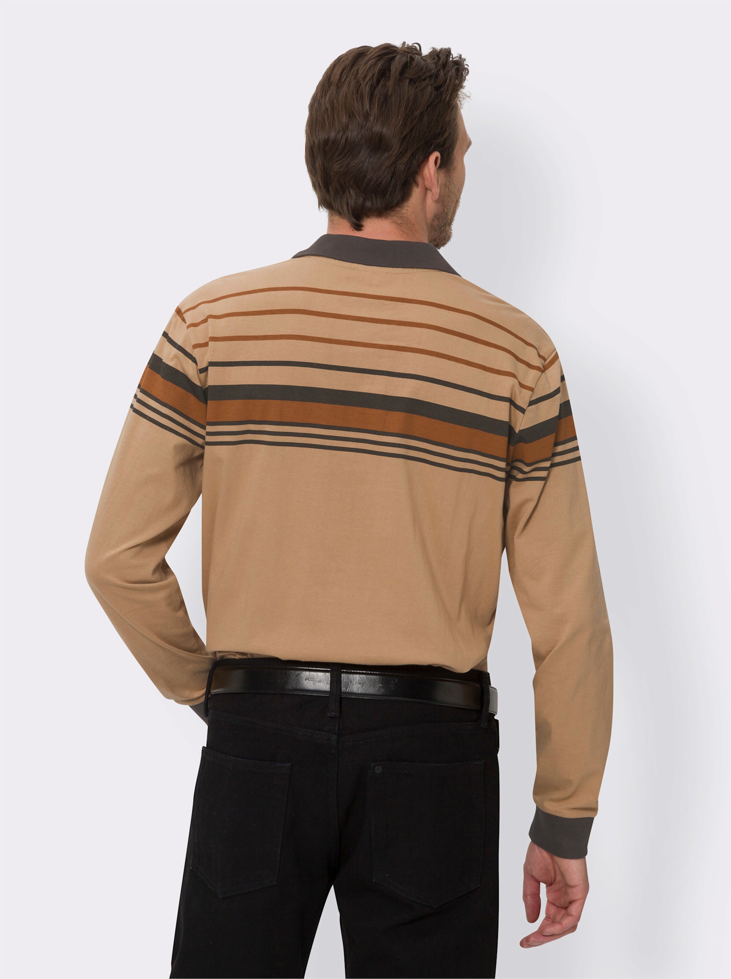 Langarm-Poloshirt