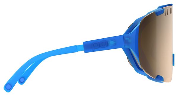 Lunettes POC Devour Opal Blue - Verres Miroir Translucent Brown/Argent