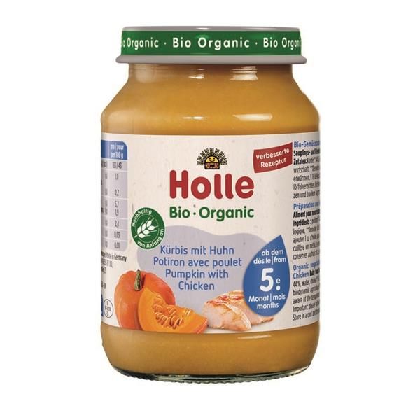 Puré Abóbora E Carne De Frango Bio