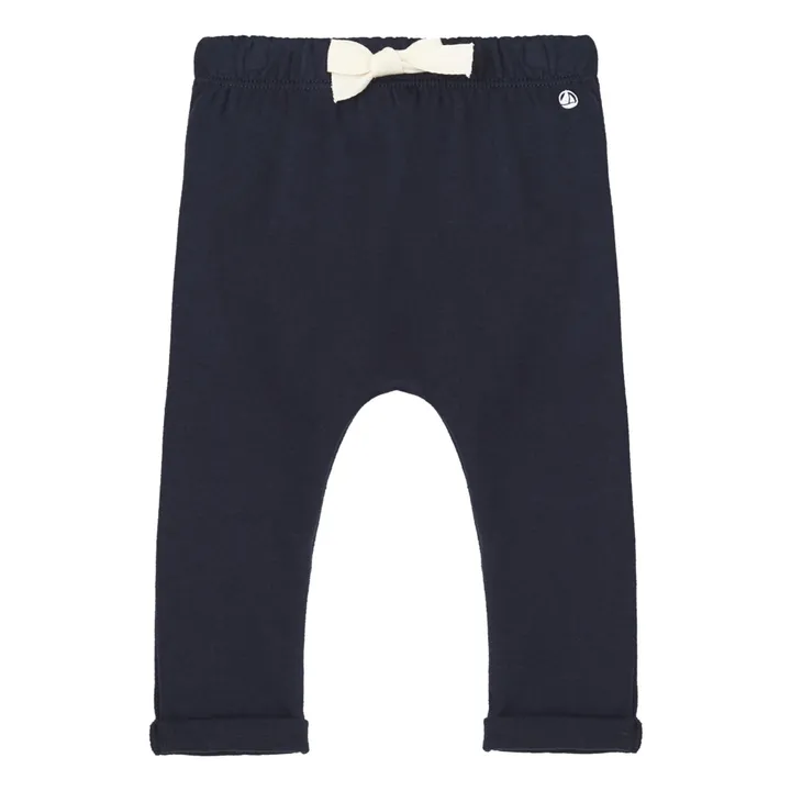 Petit Bateau Pantalon Jersey Coton Bio | Bleu marine