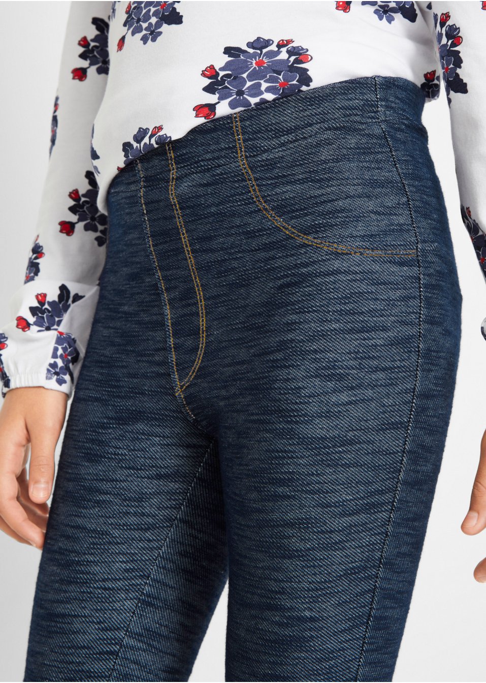 Legging aspect jean fille