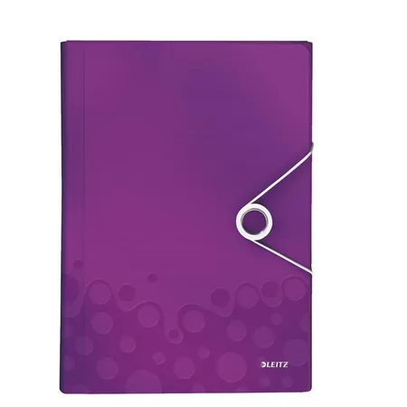 Leitz Projektmappe WOW, A4, 6 Fächer, violett-metallic