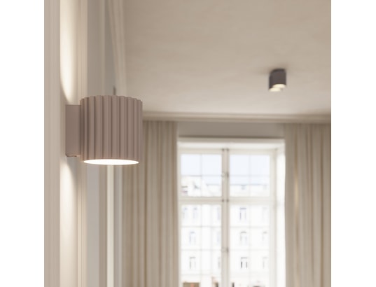 SOLLUX LIGHTING - Plafonnier aura 2 taupe gu10