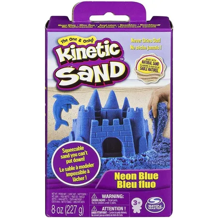 Spin Master Kinetic Sand - Nachfüllpackung 226 g, 1 Stück, 4-fach sortiert