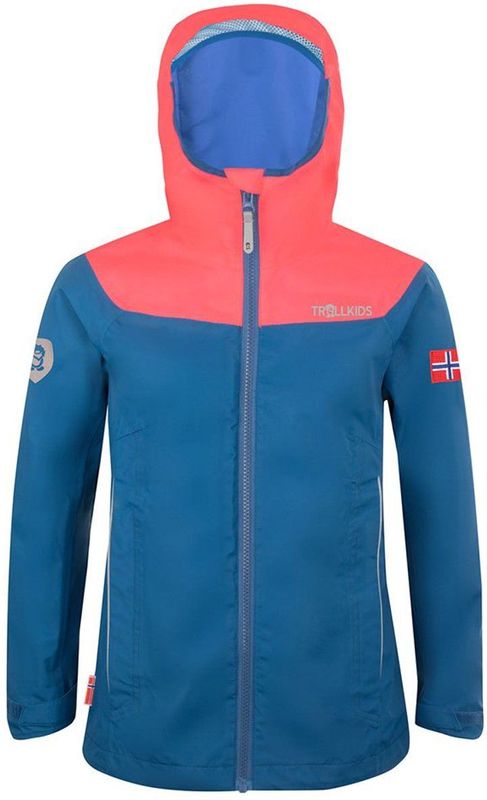 Trollkids - Bergen Jacket - Regenjas - Blauw - Waterdicht