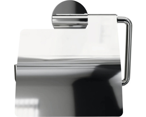 REIKA SAKU toiletrolhouder met deksel, chromen afwerking