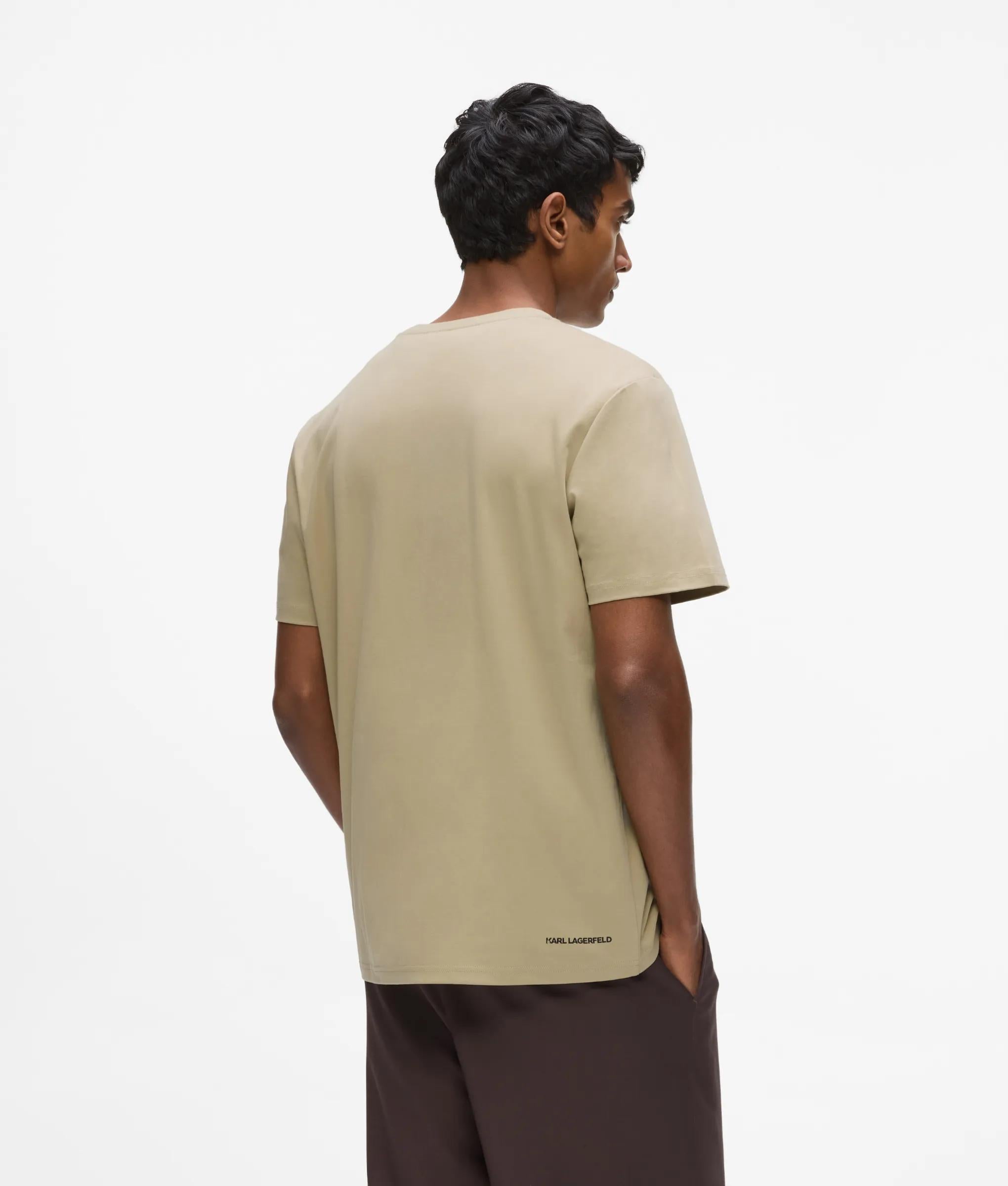 Monogram T-shirt in normale pasvorm