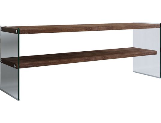 CONCEPT1 - Meuble TV Tv103 noyer 120 x 35 x h45 cm