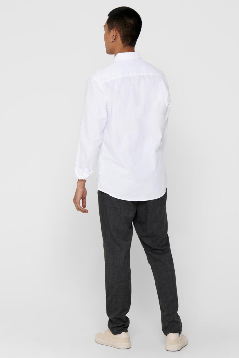 Only & Sons witte heren overhemd