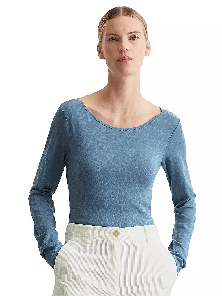MARC O'POLO Langarmshirt  blau