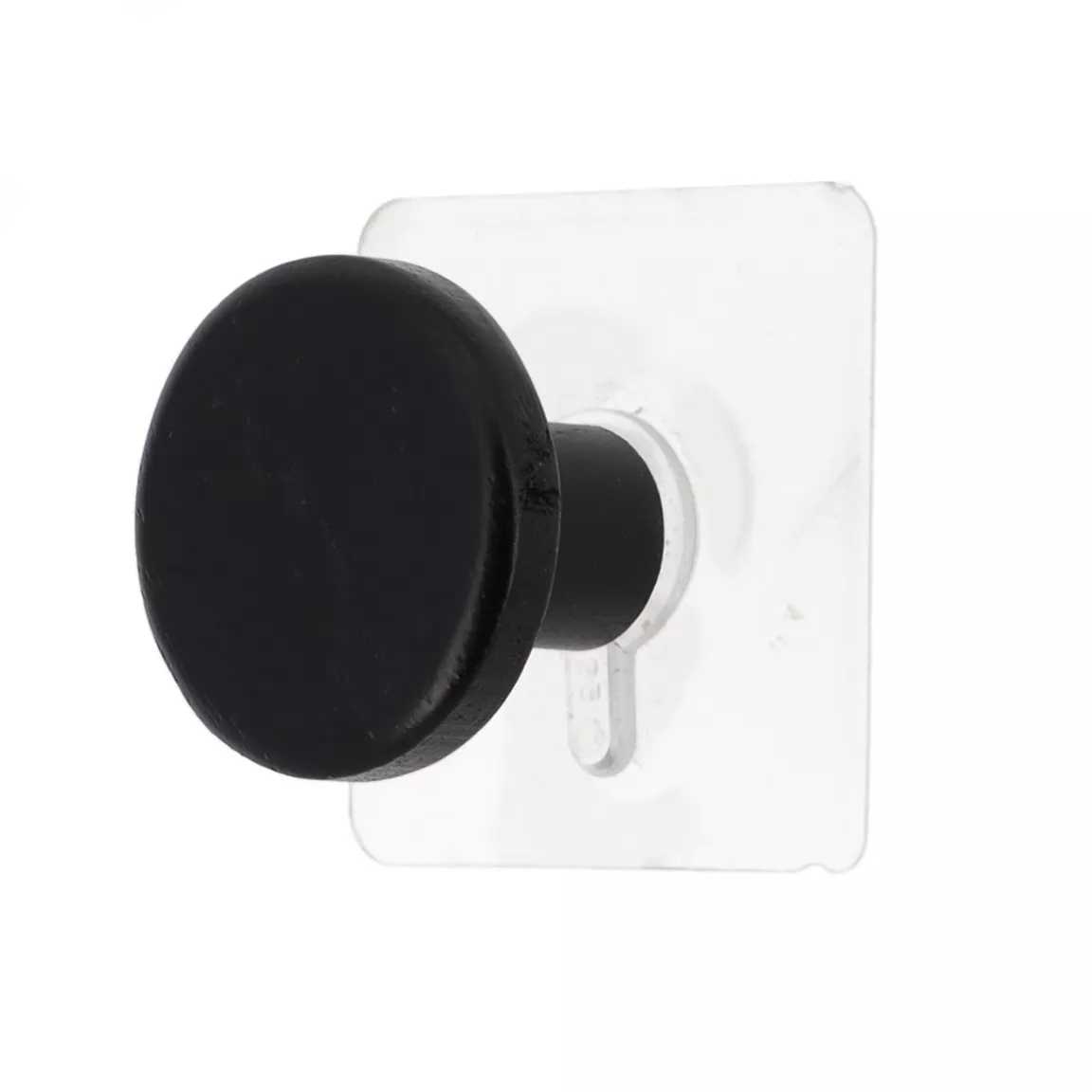 Patère adhésive (D4,5 cm) Easy Chic Noir
